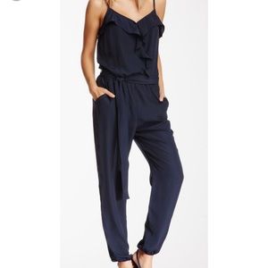 Navy Blue Ruffle Jumper Size L, Worn Once